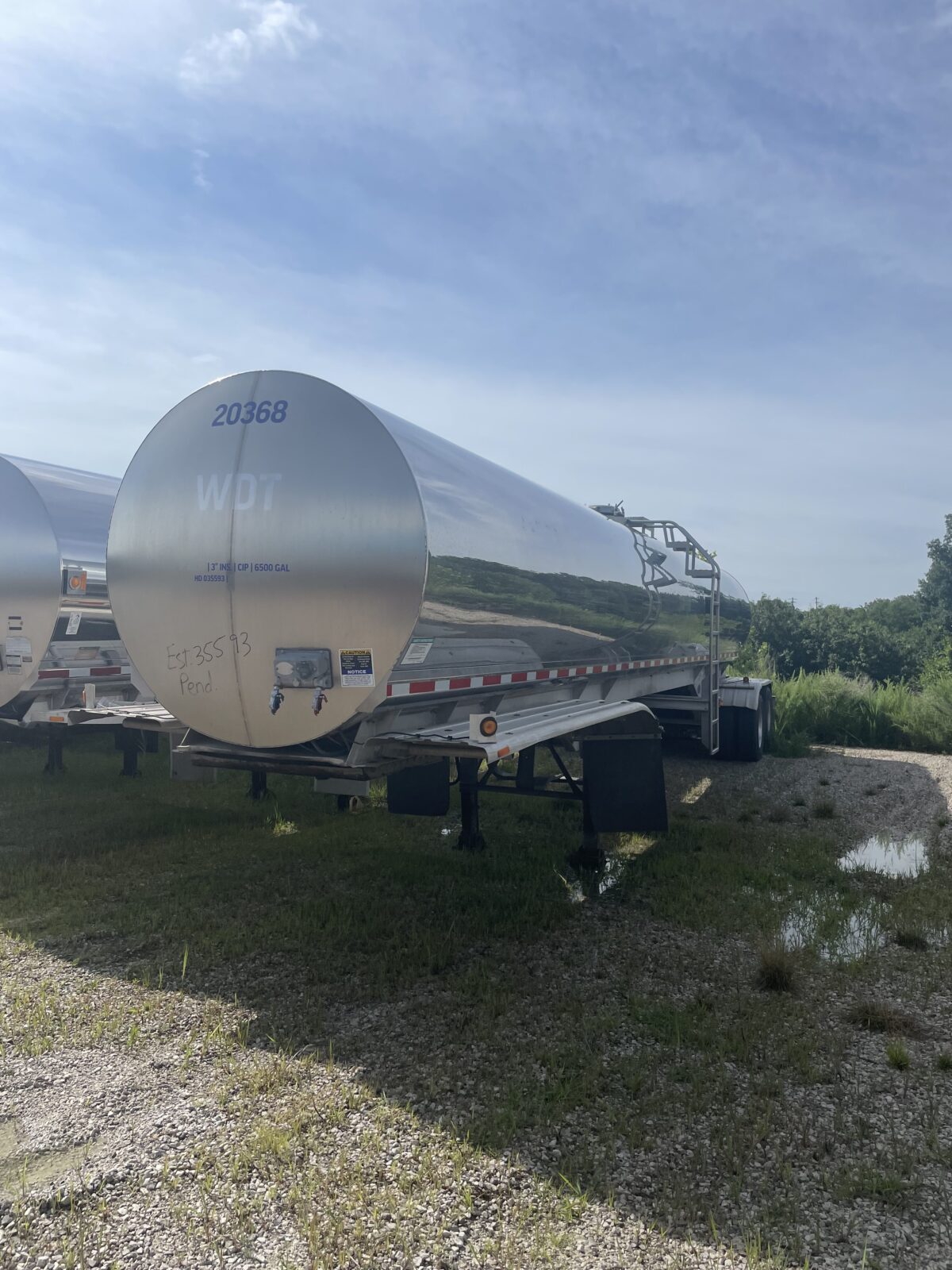 2003 WALKER 6500 GALLON 3A SANITARY TRANSPORT  35593